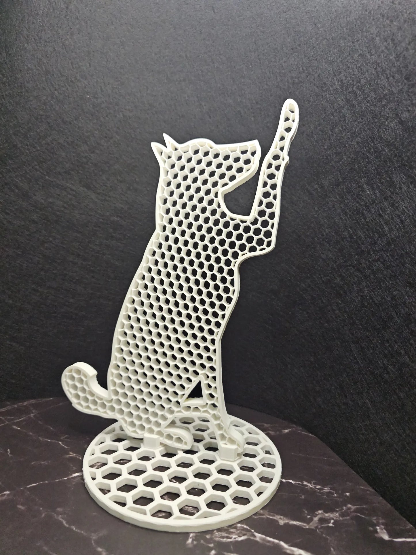 3D dog decoration XL with base - modern loft design