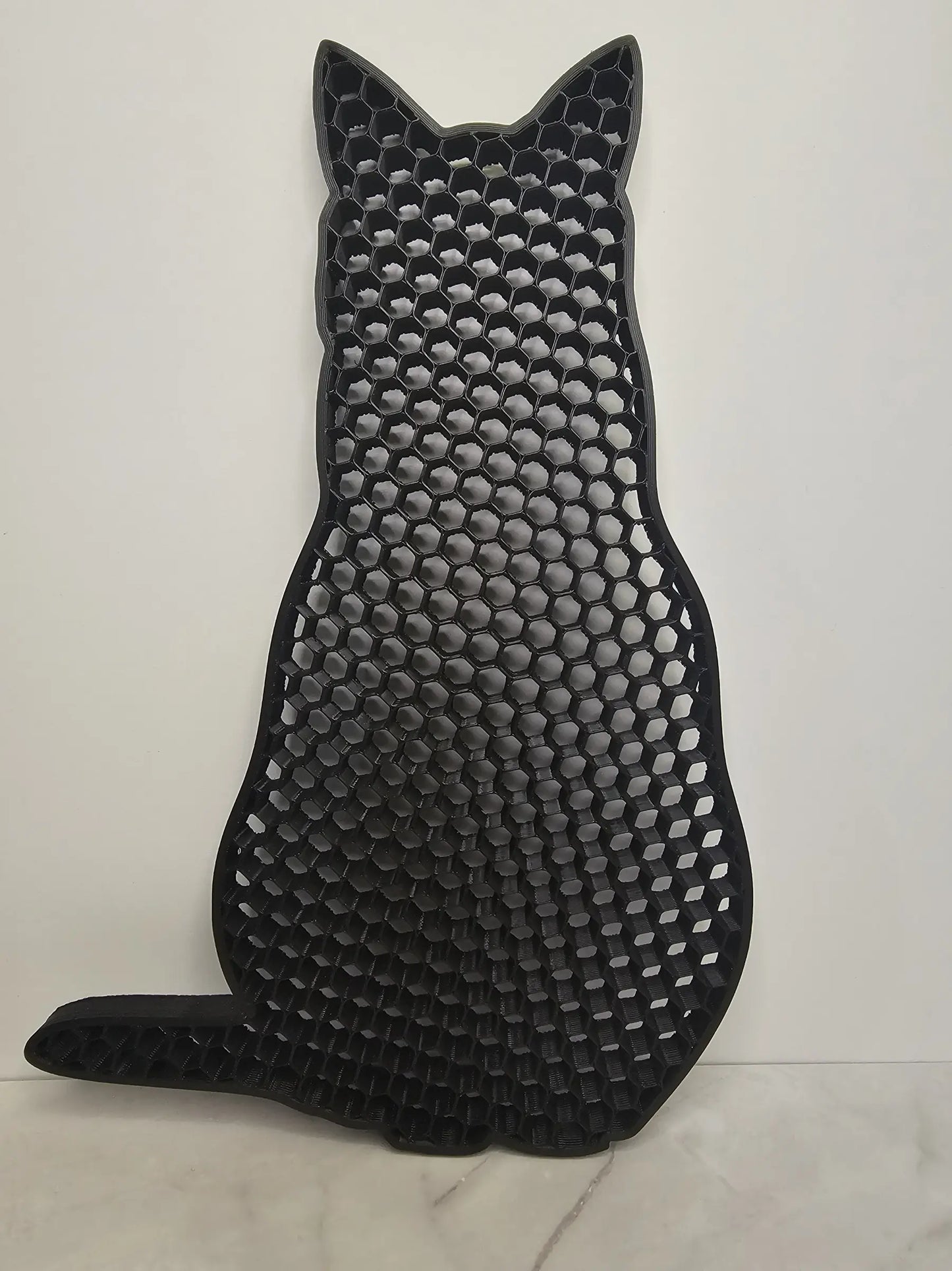 3D XL Cat with Base - Modern Loft Decoration and Minimalism