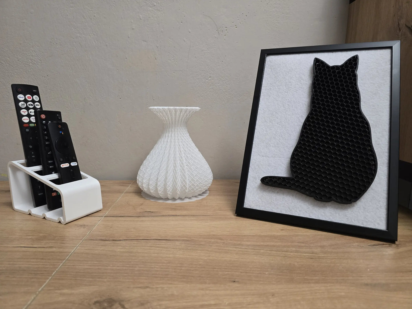 Kot 3D XL w ramce A4 - nowoczesna dekoracja loft i minimalizm