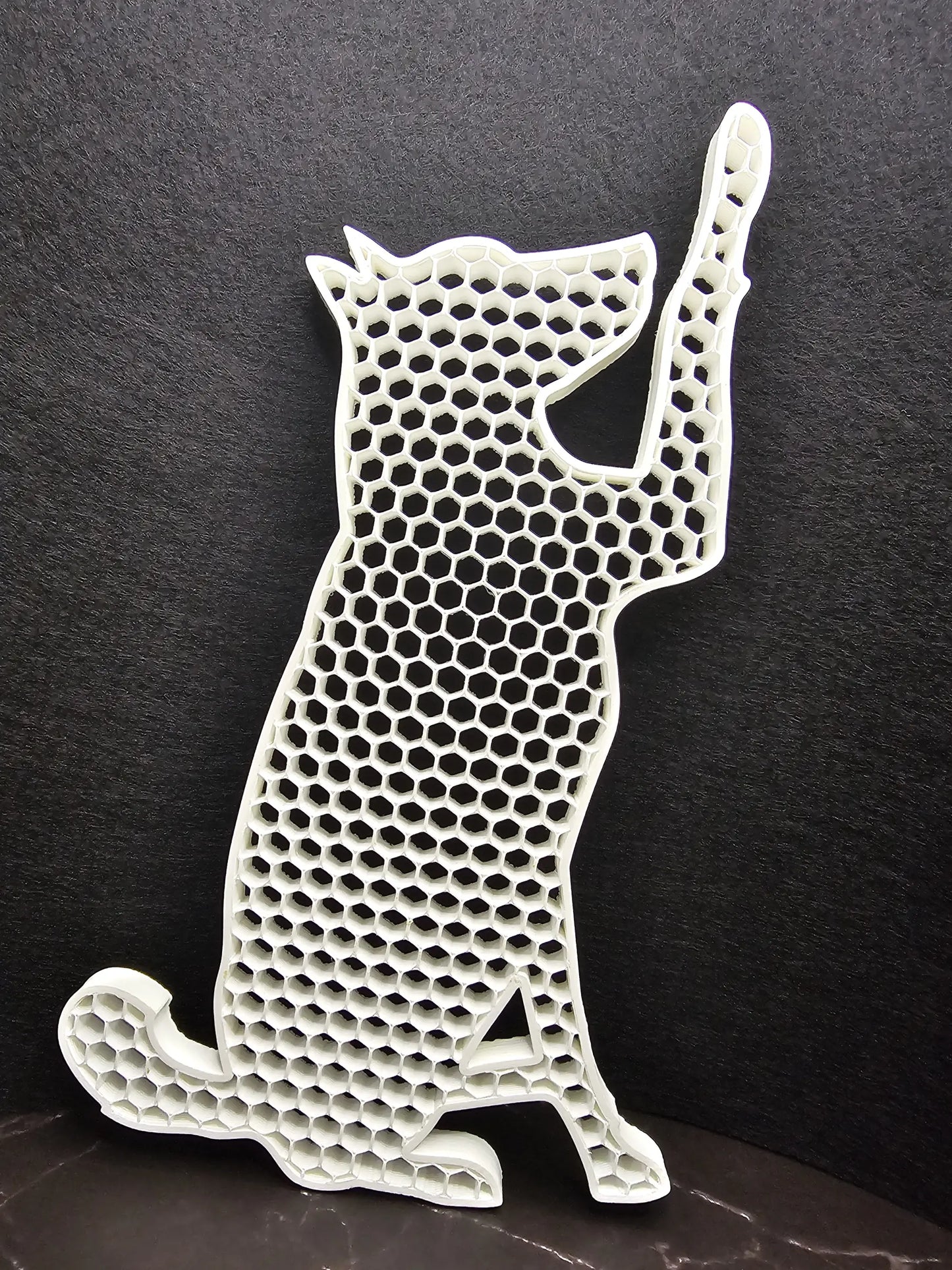 3D dog decoration XL with base - modern loft design